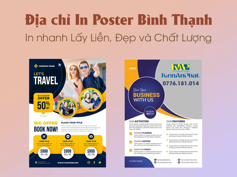 Địa chỉ In Poster Bình Thạnh Lấy Liền, Đẹp và Chất Lượng
