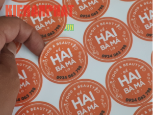 In tem decal nhựa tại in Kiến An Phát, TPHCM