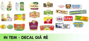 Lưu ý khi đặt in tem nhãn decal