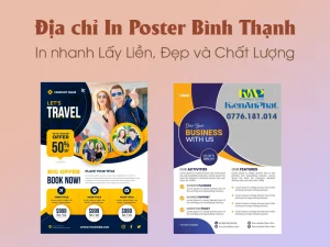 In Poster Bình Thạnh Lấy Liền, Đẹp và Chất Lượng