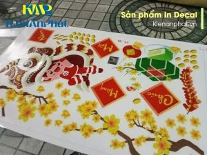 Mẫu sản phẩm In Decal năm mới tại Kiến An Phát