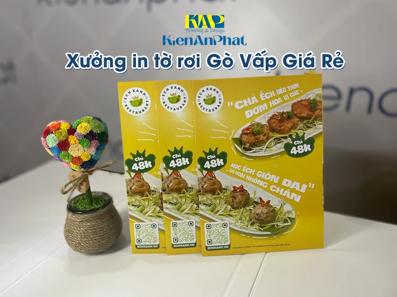Xưởng in tờ rơi Gò Vấp Giá Rẻ từ 650k/2.000 tờ