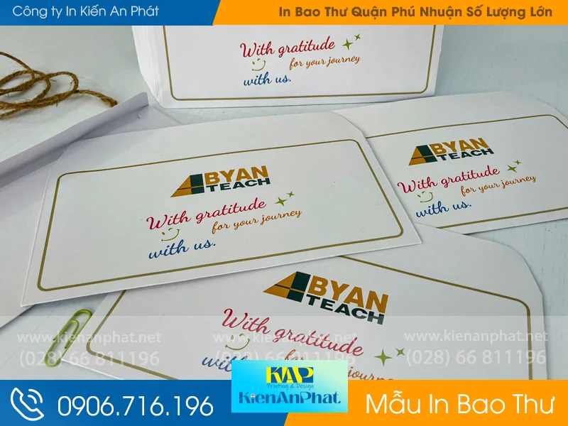 Xưởng in Bao Thư Phú Nhuận giá rẻ – Giải Pháp Tối Ưu Cho Doanh Nghiệp