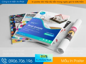 Xưởng in poster Gò Vấp lấy liền trong ngày giá từ 23K/tấm
