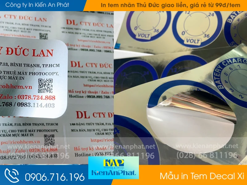 In tem nhãn Kiến An Phát – Địa chỉ uy tín số 1 tại Thủ Đức về In Tem Nhãn