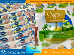 Xưởng in tem nhãn Thủ Đức giao liền, giá rẻ từ 99đ/tem tại In Tem Kiến An Phát