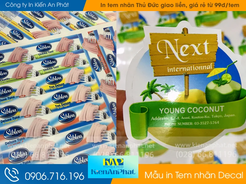 Xưởng in tem nhãn Thủ Đức giao liền, giá rẻ từ 99đ/tem tại In Tem Kiến An Phát