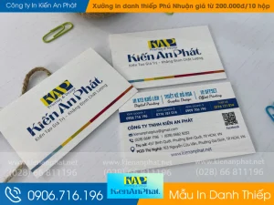 Xưởng in danh thiếp Phú Nhuận giá từ 200.000đ/10 hộp