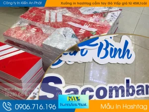 Xưởng in hashtag cầm tay Gò Vấp giá từ 45.000đ/cái