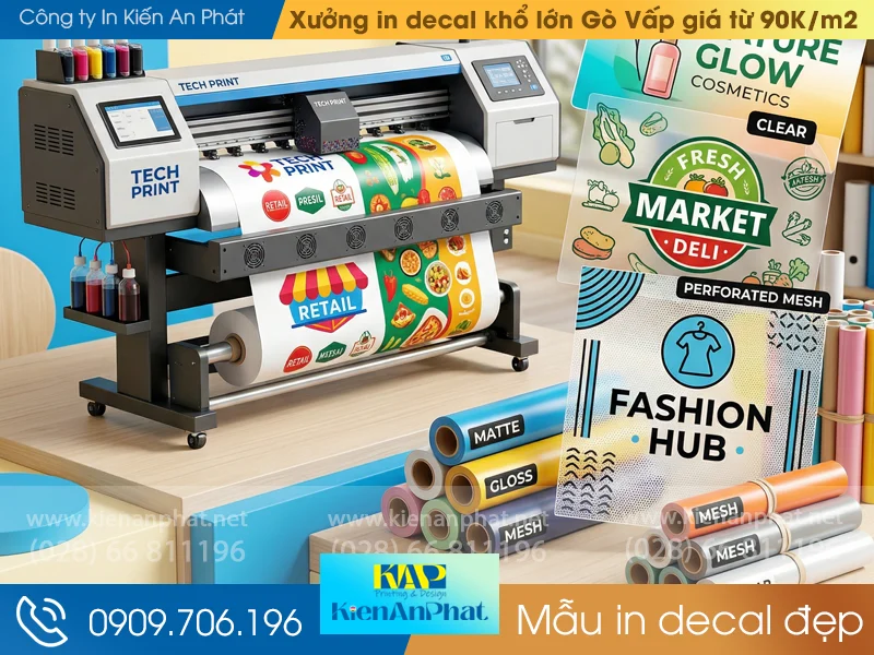 Xưởng in decal khổ lớn Gò Vấp giá từ 90K/m2