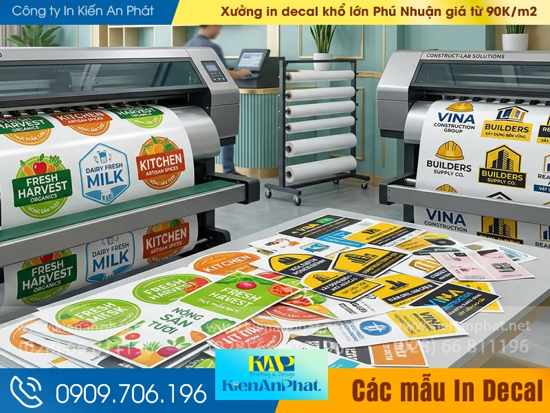 Xưởng in decal khổ lớn Phú Nhuận giá từ 90K/m2