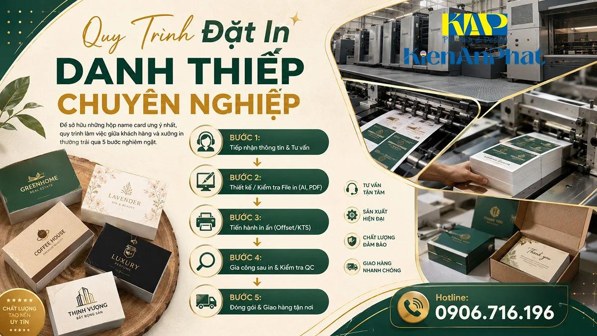 5 Bước Quy Trình Đặt In Danh Thiếp Chuyên Nghiệp