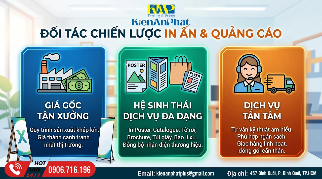 Những lý do doanh nghiệp chọn In Standee Kiến An Phát