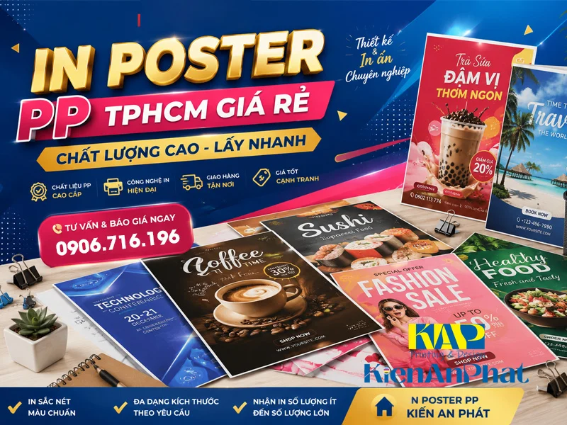 In Poster PP TPHCM Giá Rẻ - Chất Lượng Cao - Lấy Nhanh