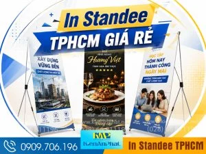 In Standee TPHCM Giá Rẻ, Chất Lượng Cao