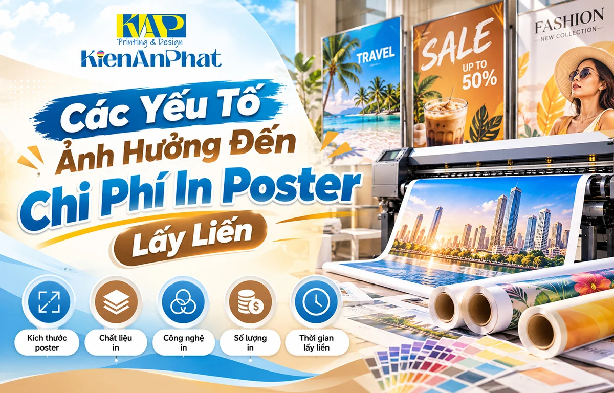 Các Yếu Tố Ảnh Hưởng Đến Chi Phí In Poster Lấy Liền