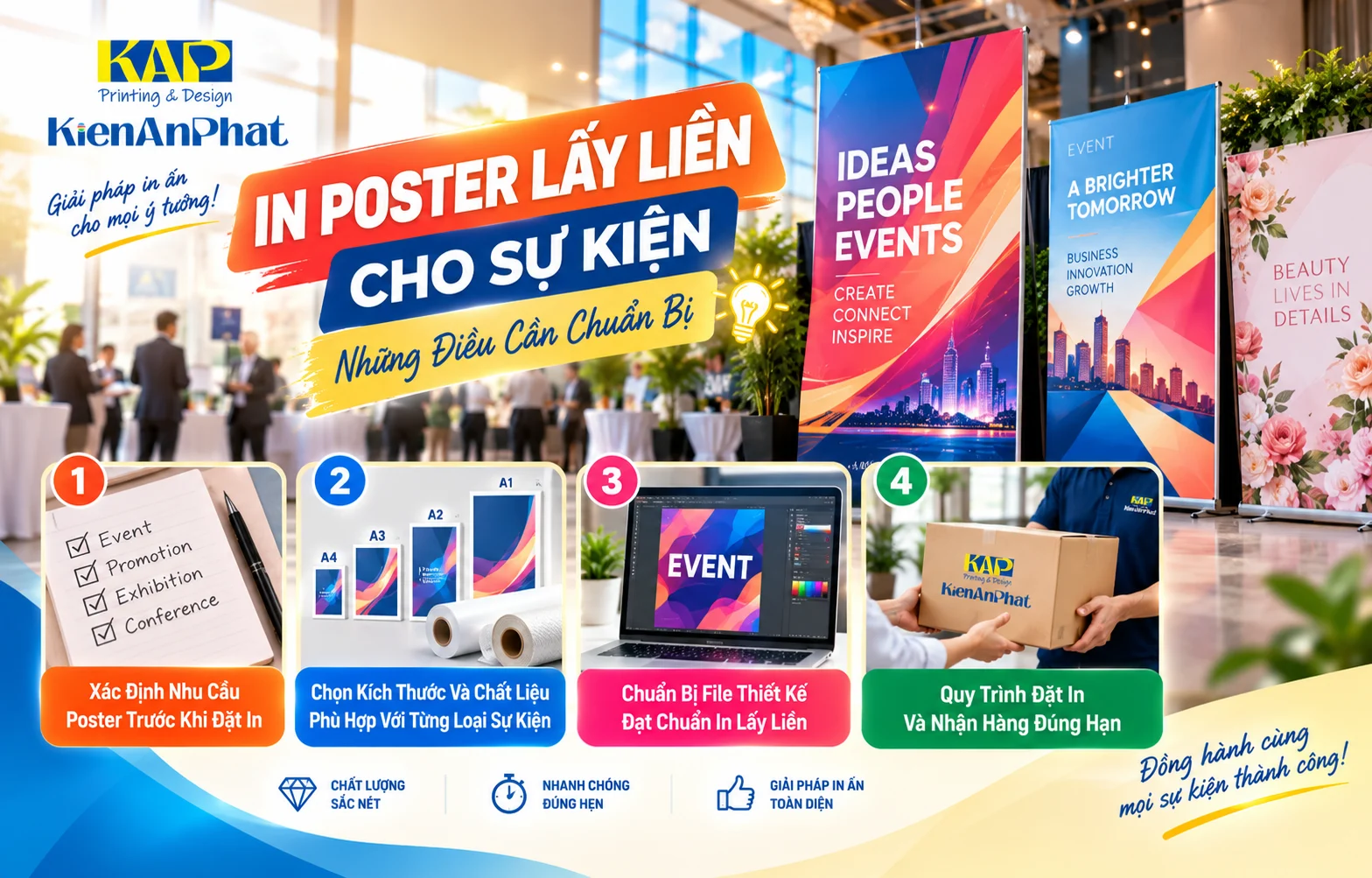 In Poster Lấy Liền Cho Sự Kiện: Những Điều Cần Chuẩn Bị